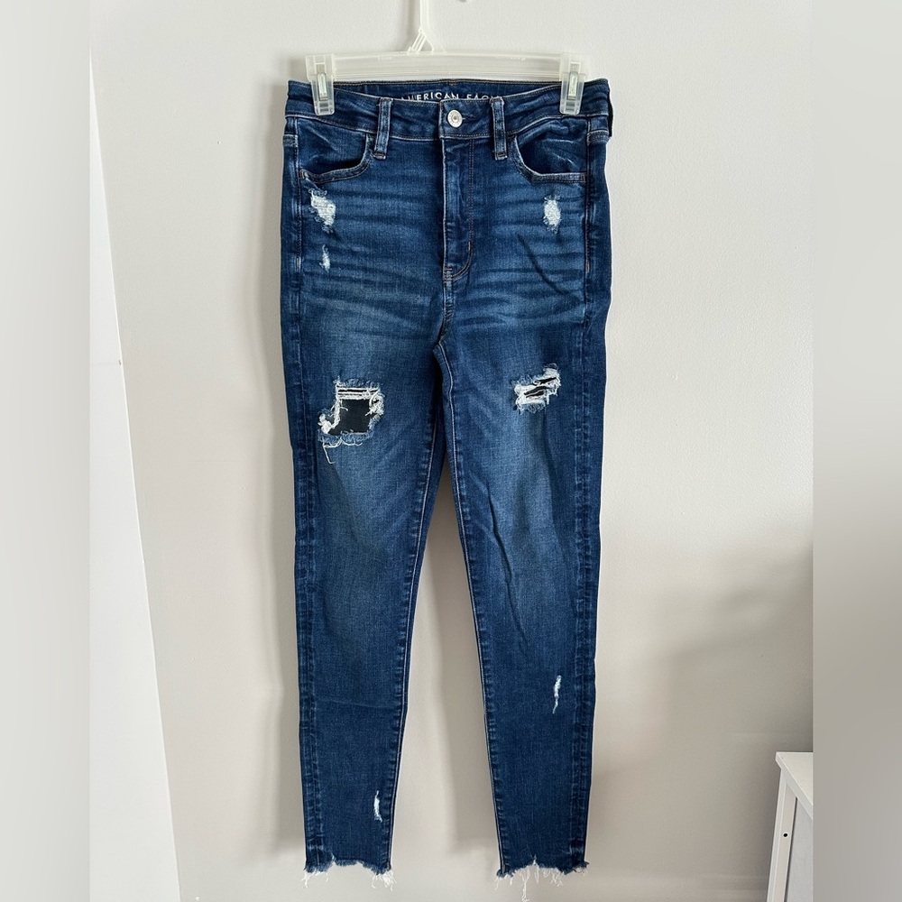 AE Super High Rise Jeggings Crop